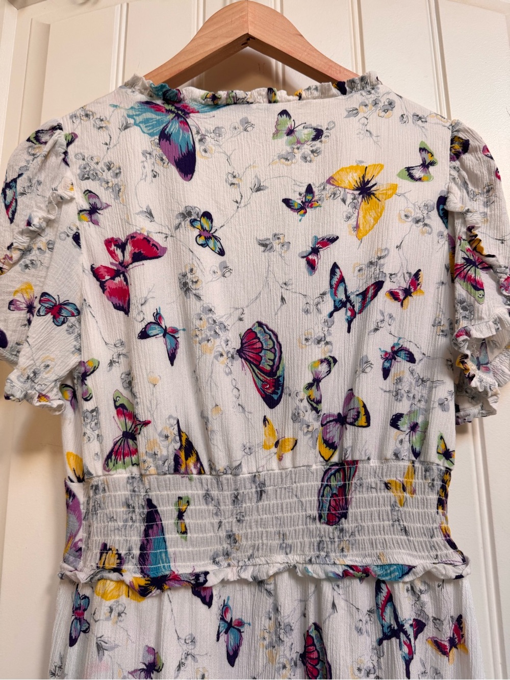 Betsey Johnson Butterfly Dance Midi Tiered Dress. Size S - Picture 5 of 8
